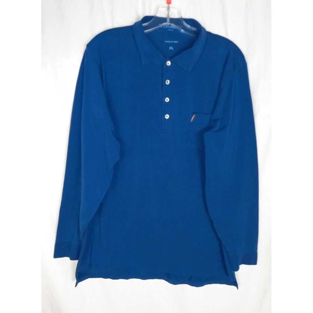 ⛳️B Draddy Rare Long Sleeve Golf Polo Shirt  Men's XL Chechessee Creek Club‎ SC